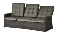 a casa mia Garten-Sofa, 3-Sitzer Padua