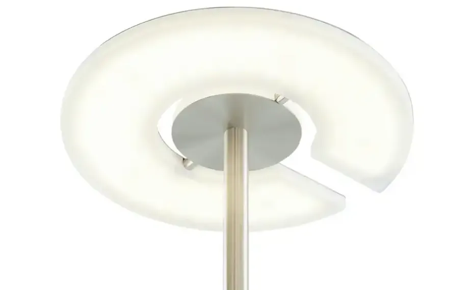 Fischer-Honsel LED-Deckenfluter 2-flammig, Nickel-matt