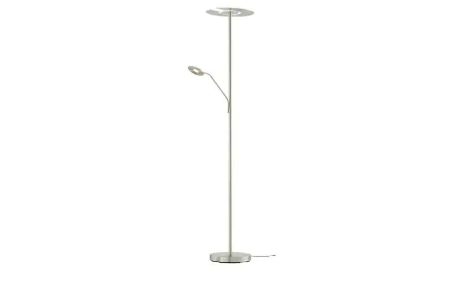 Fischer-Honsel LED-Deckenfluter 2-flammig, Nickel-matt