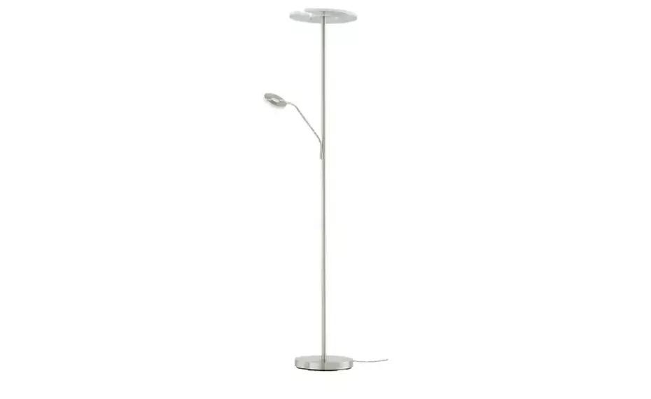 Fischer-Honsel LED-Deckenfluter 2-flammig, Nickel-matt