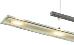 Fischer-Honsel LED-Pendelleuchte, nickel matt