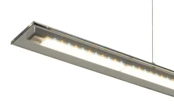 Fischer-Honsel LED-Pendelleuchte, schwarz-matt/Rauchglas
