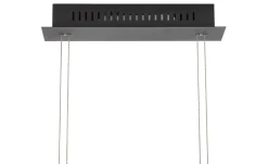 Fischer-Honsel LED-Pendelleuchte, schwarz-matt/Rauchglas