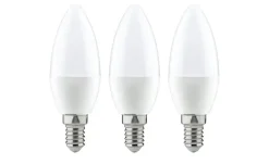 LED 3-er Pack, Kerze E14 4W, 250lm, 2700K