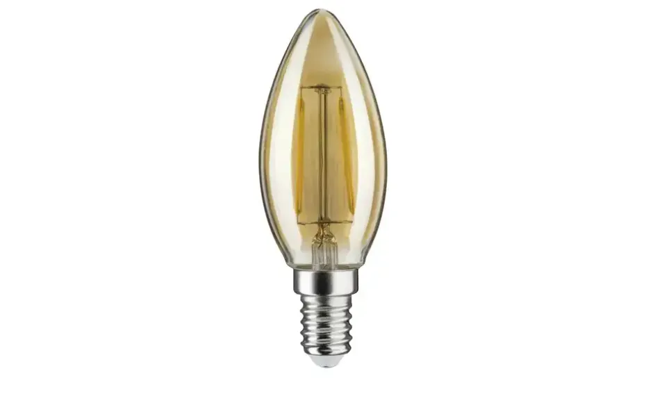 LED Vintage Kerze E14/2W gold