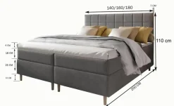 MASSENO Boxbett mit Bettkasten