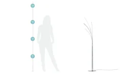 Meisterleuchten LED-Bogenleuchte, 5-flammig, chrom