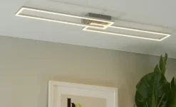 Meisterleuchten LED-Deckenleuchte, 2-flammig chrom mit Fernbedienung