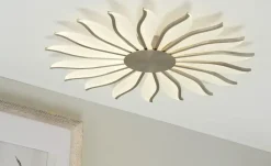 Meisterleuchten LED-Deckenleuchte, ´Sonne´ Nickel matt