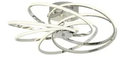 Meisterleuchten LED-Deckenleuchte, 6-flammig, chrom `gedreht´