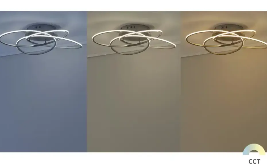 Meisterleuchten LED-Deckenleuchte Nickel-matt