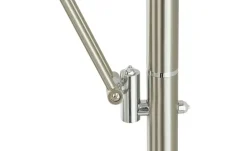 Meisterleuchten LED-Deckenfluter, 3-flammig, Nickel-matt/ chrom