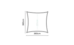 Siena Garden Sonnensegel Quadrat Coolfit