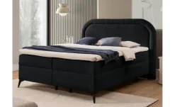 S-STYLE Boxbett mit Bettkasten, Bouclé-Stoff Sonna