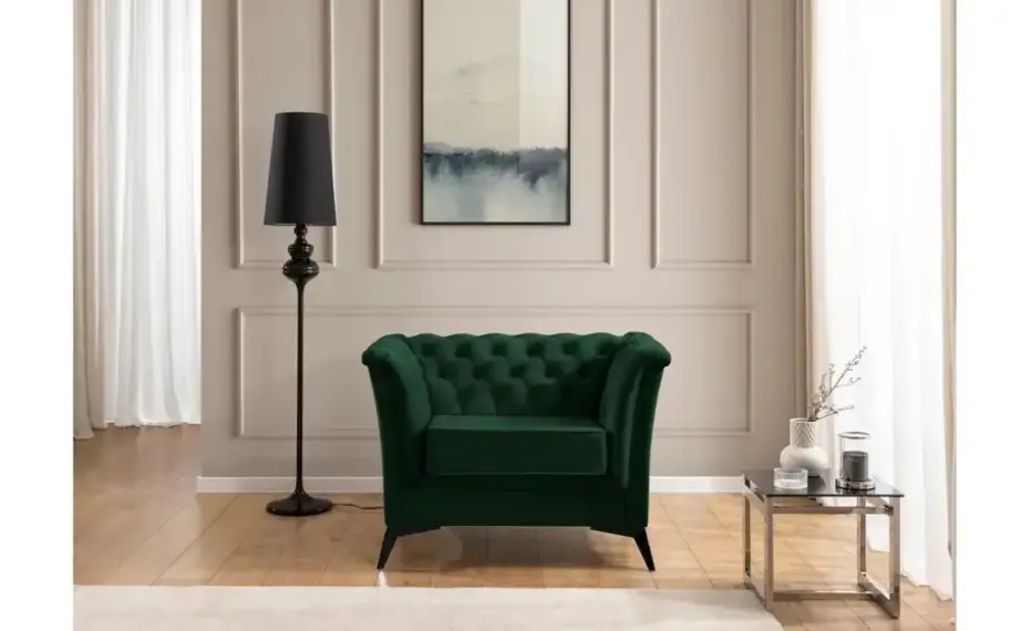 S-STYLE Chesterfield Sessel Wilhelm