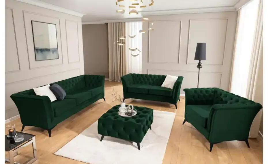 S-STYLE Chesterfield Sessel Wilhelm